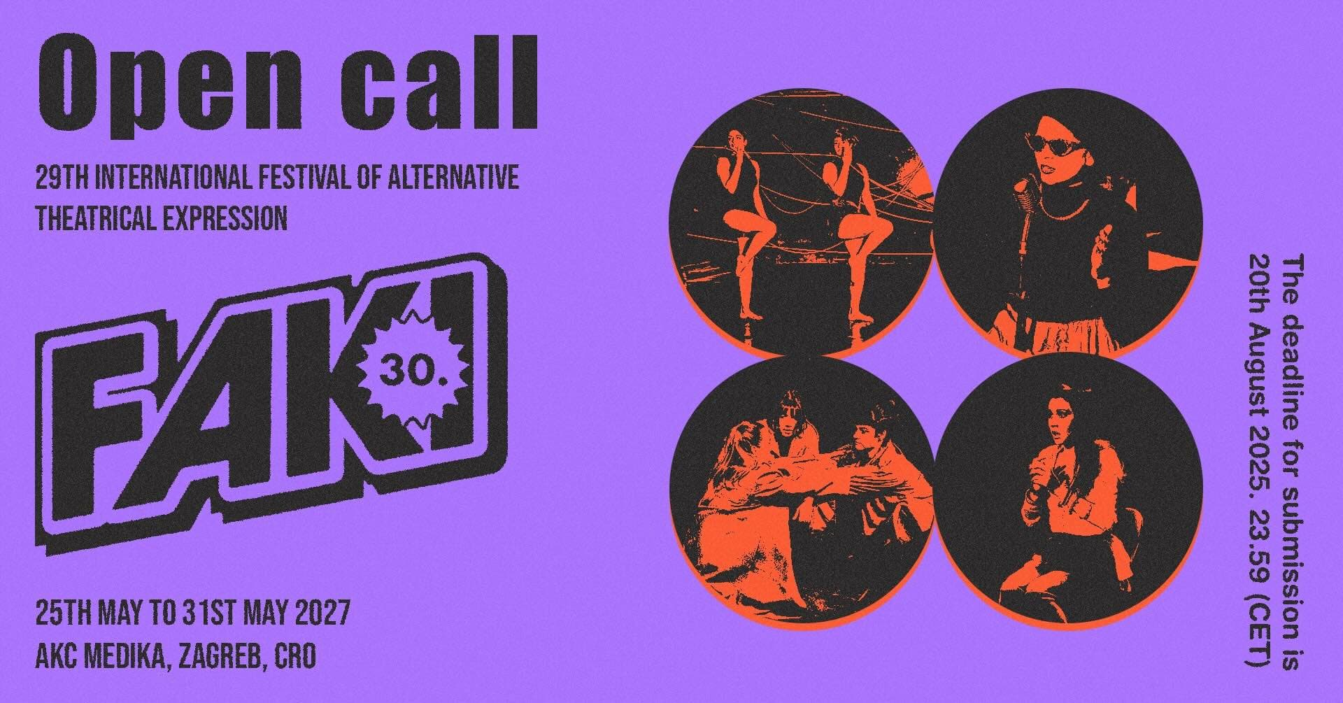 FAKI Festival: Artists, Activists, Researchers and Theatre Critics 2027 (Croatia)