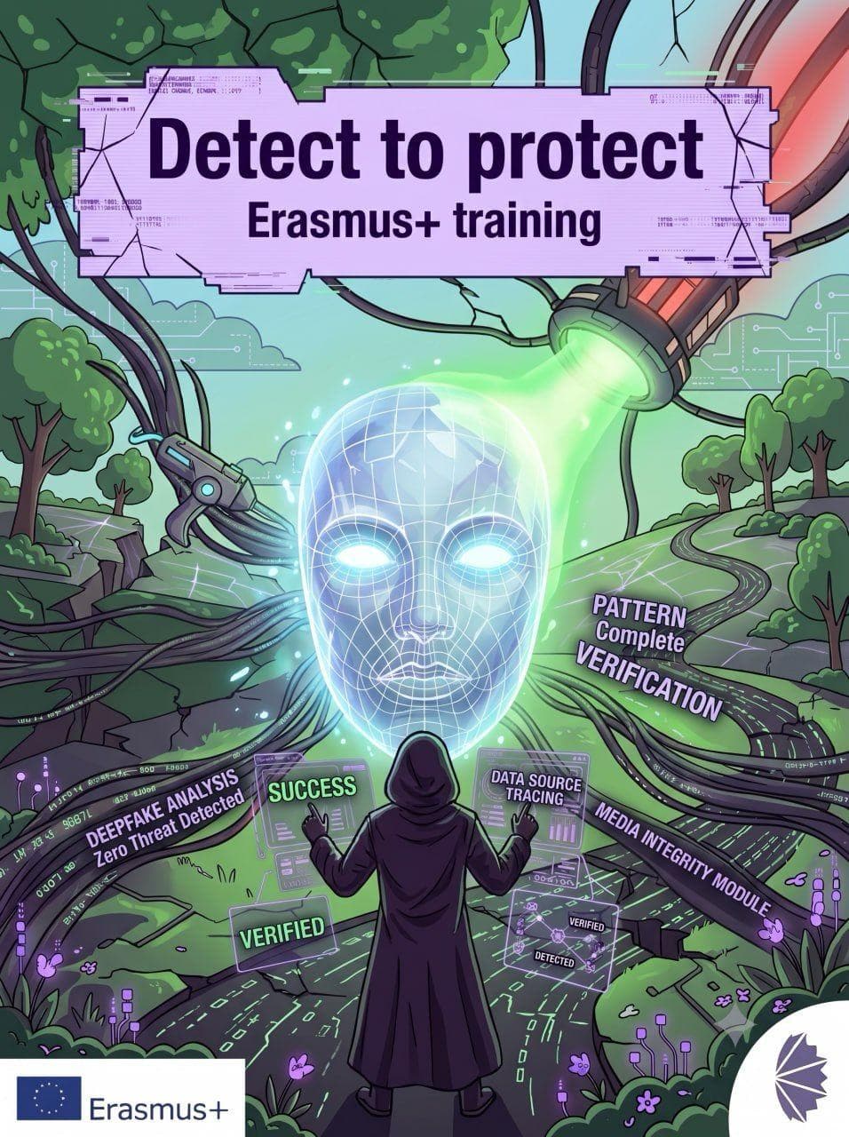 Cover for Detect to Protect — Erasmus+ трэнінг пра штучны інтэлект