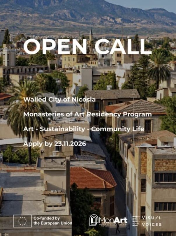 MON-ART: Nicosia Monastery of Arts Residency 2027 in Art, Sustainability and Community (Cyprus)